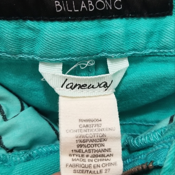 Distressed Cut Off Teal Shorts - Picture 4 of 4